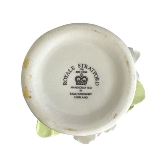 Vintage Royale Stratford Hand Made Bone China Miniature Floral Bowl - Picture 6 of 10